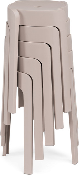 Изображение товара Табурет пластиковый Woodville Bovel (шампань)