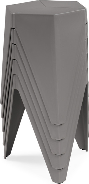 Изображение товара Табурет пластиковый Woodville Korner (серый)