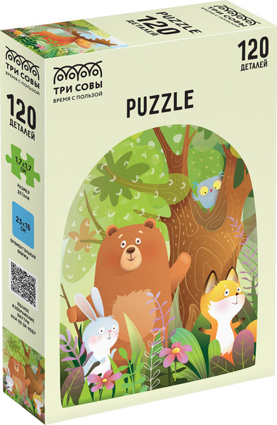 Изображение товара Пазл Три совы Доброе утро / ПК120_54582 (120эл)