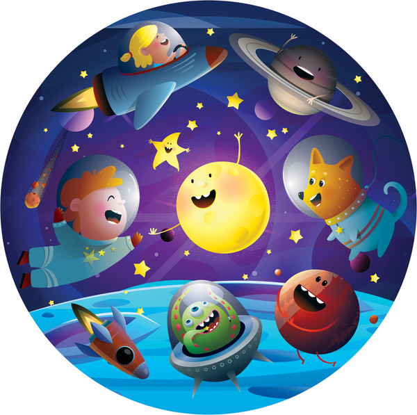 Изображение товара Пазл Три совы Космические приключения / ПК77_54617 (77эл)