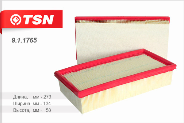 Изображение товара Воздушный фильтр TSN 9.1.1765