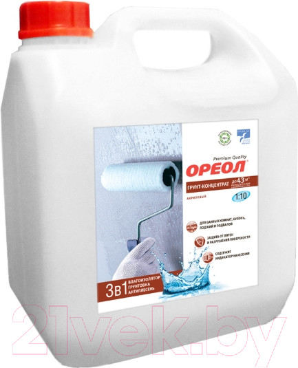 Изображение товара Грунтовка Ореол Влагоизолирующий (3кг)