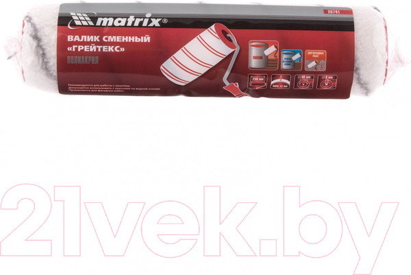 Изображение товара Ролик малярный Matrix Грейтекс 80741