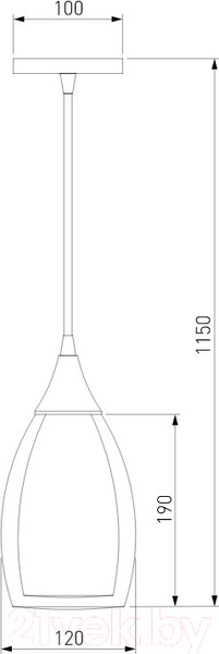 Изображение товара Потолочный светильник Евросвет Cosmic 50085/1 (черный жемчуг)