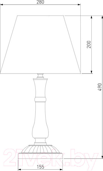 Изображение товара Прикроватная лампа Евросвет London 01060/1 (белый с золотом)