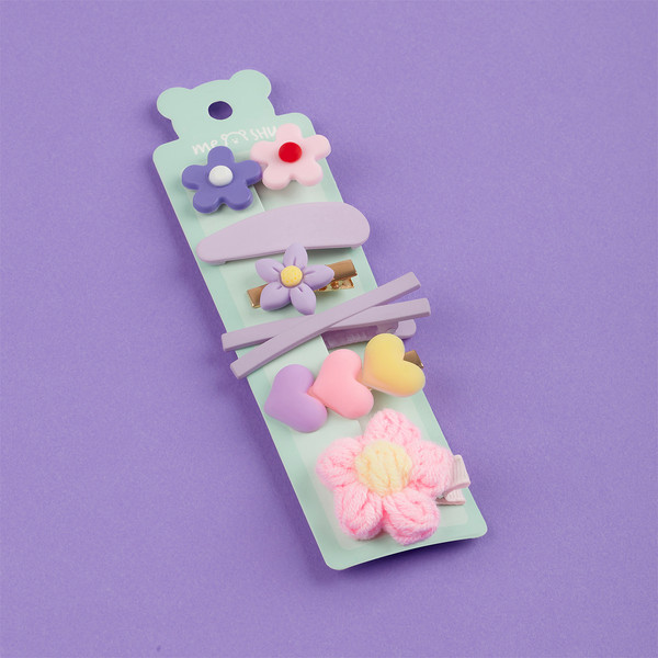 Изображение товара Набор заколок для волос Meshu MS_60643 (6шт, сиреневый)