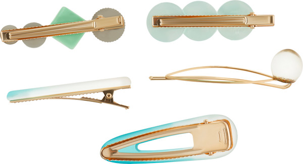 Изображение товара Набор заколок для волос Meshu MS_60655 (5шт, бирюзовый)