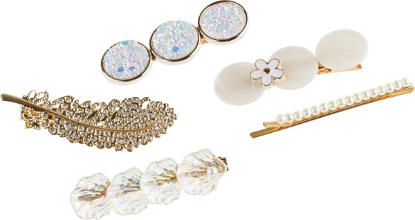 Изображение товара Набор заколок для волос Meshu MS_60653 (5шт, перламутровый)