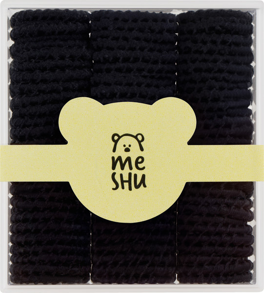 Изображение товара Набор резинок для волос Meshu MS_60603 (90шт, черный)