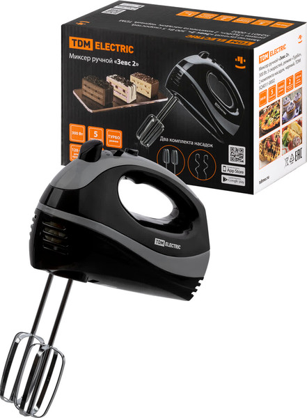 Изображение товара Миксер ручной TDM Зевс 2 / SQ4011-0002 (черный)