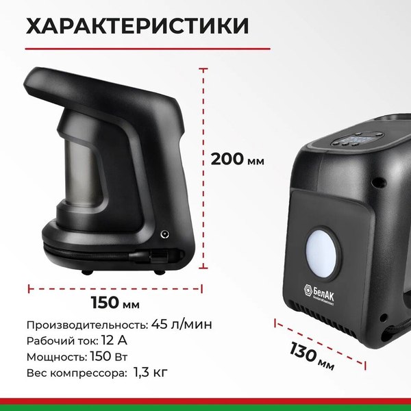 Изображение товара Автомобильный компрессор БелАК Циклоп- 45Ц / БАК.99183