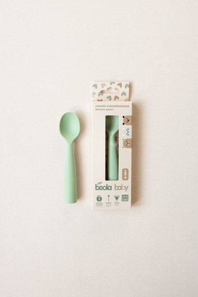 Изображение товара Ложка для кормления Beola baby Силиконовая / HS-02 (зеленый)