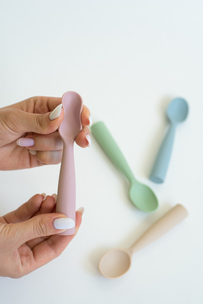 Изображение товара Ложка для кормления Beola baby Силиконовая / HS-02 (бежевый)