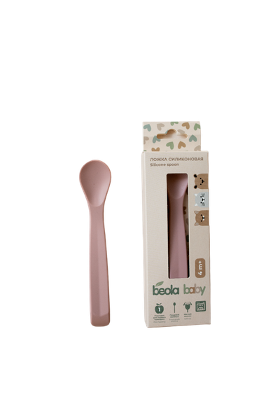 Изображение товара Ложка для кормления Beola baby Силиконовая / HS-02/L (розовый)
