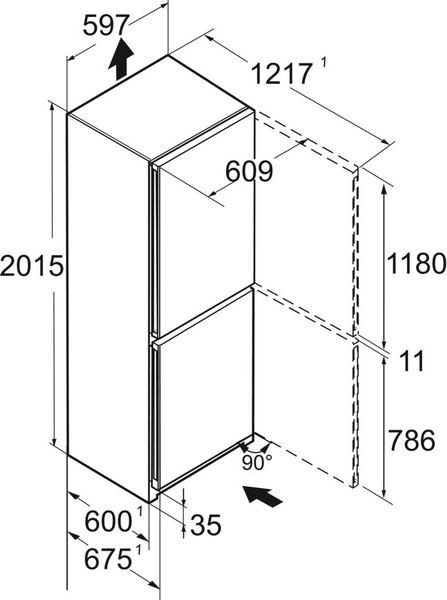 Изображение товара Холодильник с морозильником Liebherr CBNsfc 57vi