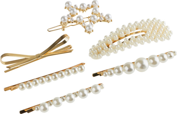 Изображение товара Набор заколок для волос Meshu MS_60651 (6шт, жемчужный)