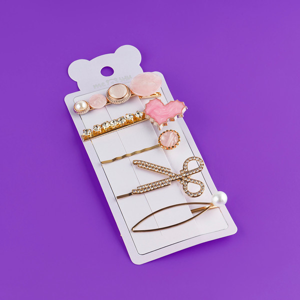 Изображение товара Набор заколок для волос Meshu MS_60654 (5шт, золотистый)