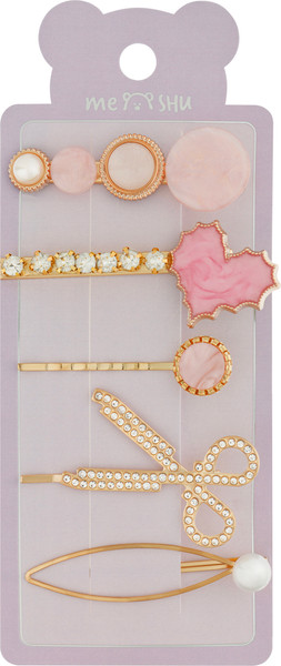 Изображение товара Набор заколок для волос Meshu MS_60654 (5шт, золотистый)