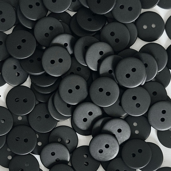 Изображение товара Набор пуговиц Sentex P-002-15/2 (50шт, черный матовый)