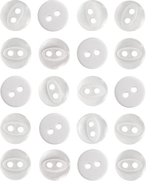 Изображение товара Набор пуговиц Sentex P-A1401 11.5/2 (20шт, белый)