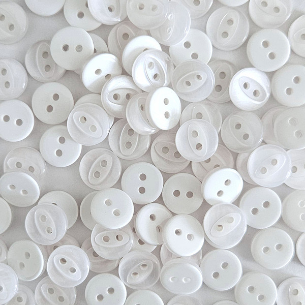 Изображение товара Набор пуговиц Sentex P-A1401 9/2 (100шт, белый)