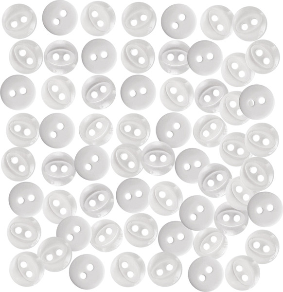Изображение товара Набор пуговиц Sentex P-A1401 9/2 (100шт, белый)