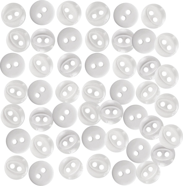Изображение товара Набор пуговиц Sentex P-A1401 9/2 (50шт, белый)