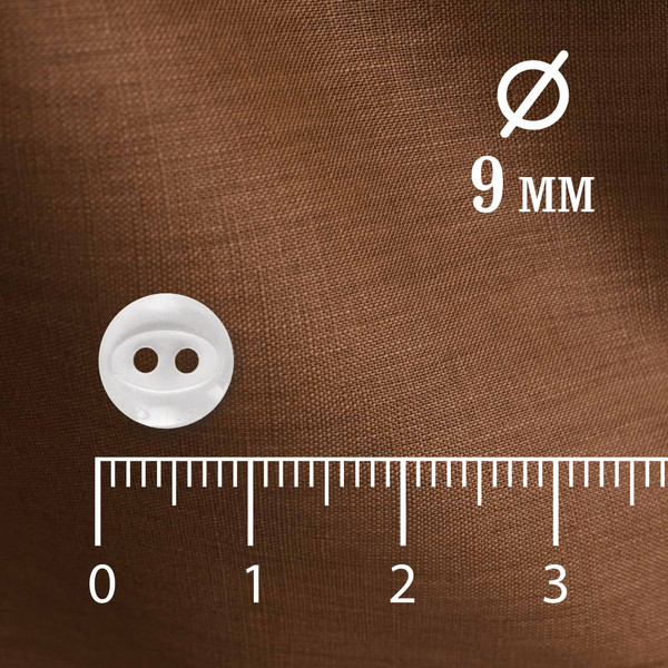 Изображение товара Набор пуговиц Sentex P-A1401 9/2 (50шт, белый)