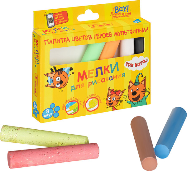Изображение товара Набор мела канцелярского Три кота MLB08TK