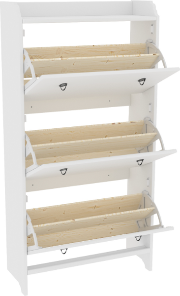 Изображение товара Тумба для обуви ММЦ Вествик 03 (белый лак)