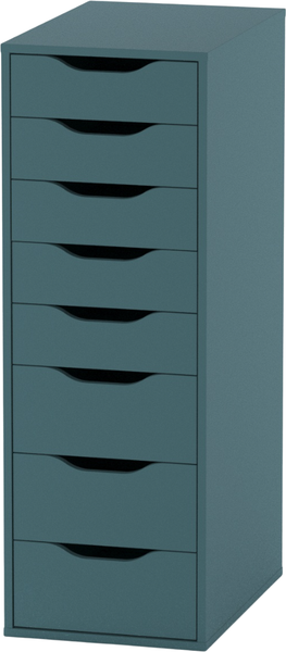 Изображение товара Комод Mio Tesoro Ингар 8 (серый/бирюзовый)