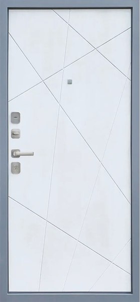 Изображение товара Входная дверь МеталЮр M7 Бетон снежный (86x205, левая)