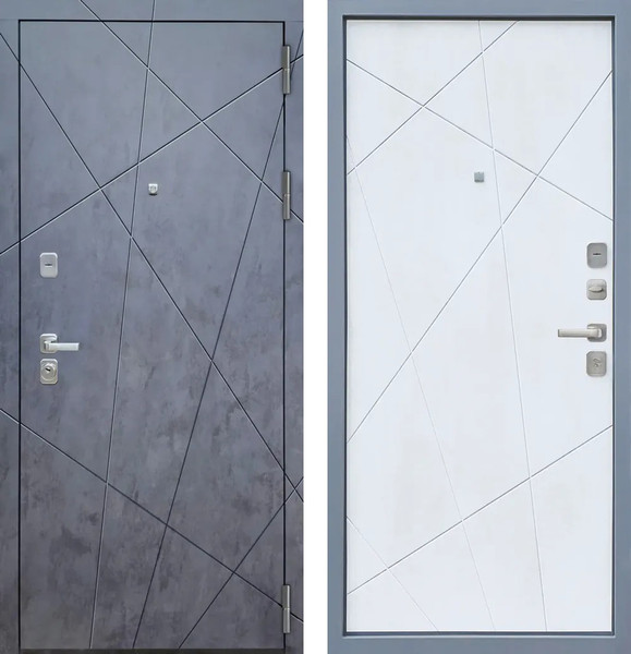 Изображение товара Входная дверь МеталЮр M7 Бетон снежный (86x205, правая)