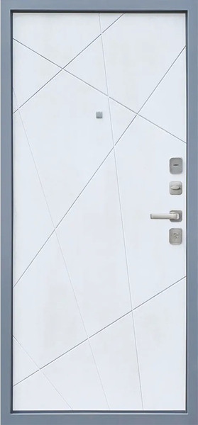 Изображение товара Входная дверь МеталЮр M7 Бетон снежный (86x205, правая)