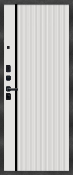 Изображение товара Входная дверь МеталЮр M9 Velluto Bianco (86x205, левая)