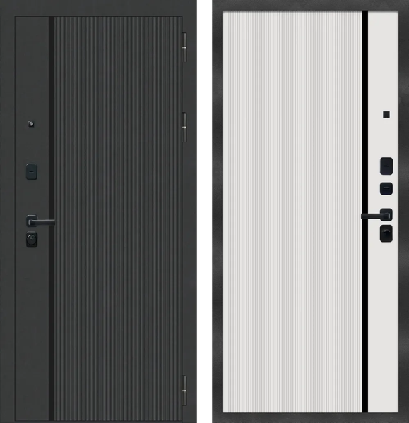 Изображение товара Входная дверь МеталЮр M9 Velluto Bianco (86x205, правая)