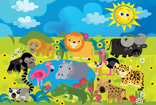 Изображение товара Развивающая игра Три совы Maxi Сафари-парк / ПК24М_54517 (24эл)