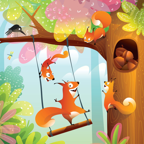 Изображение товара Развивающая игра Три совы Maxi Веселые бельчата / ПК16М_54504 (16эл)