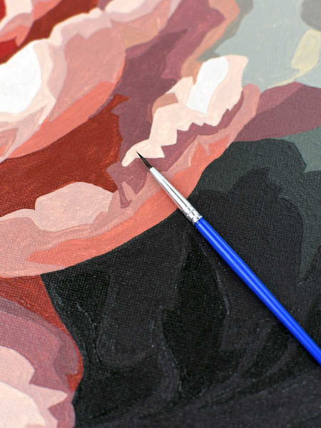 Изображение товара Картина по номерам Феникс+ Розовый цветок / 67954