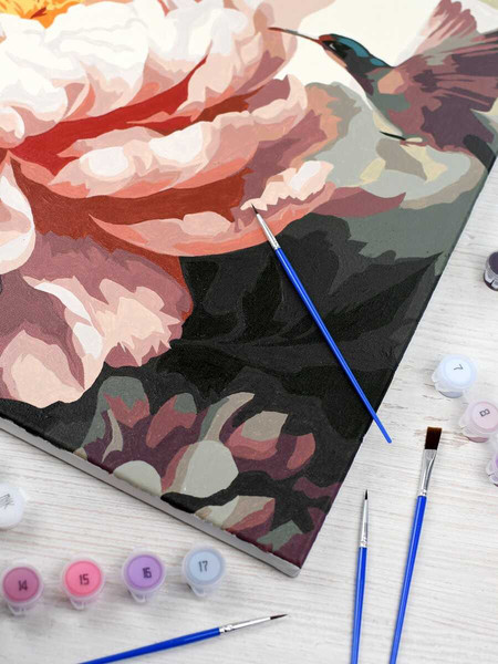 Изображение товара Картина по номерам Феникс+ Розовый цветок / 67954