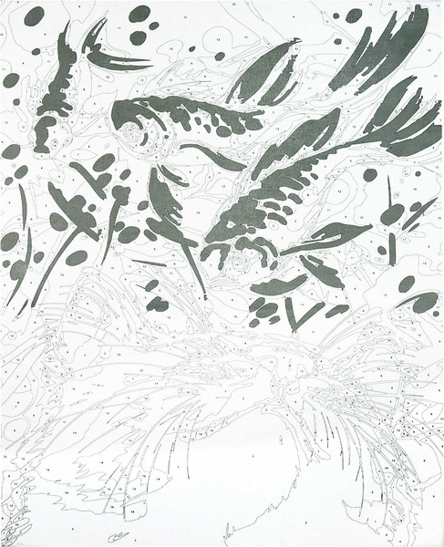 Изображение товара Картина по номерам Феникс+ Кот с рыбами / 67959