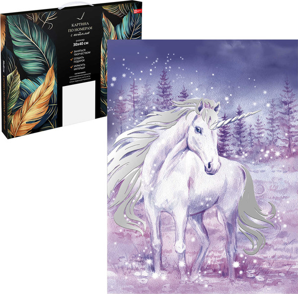 Изображение товара Картина по номерам Феникс+ Сказка о единороге / 67960