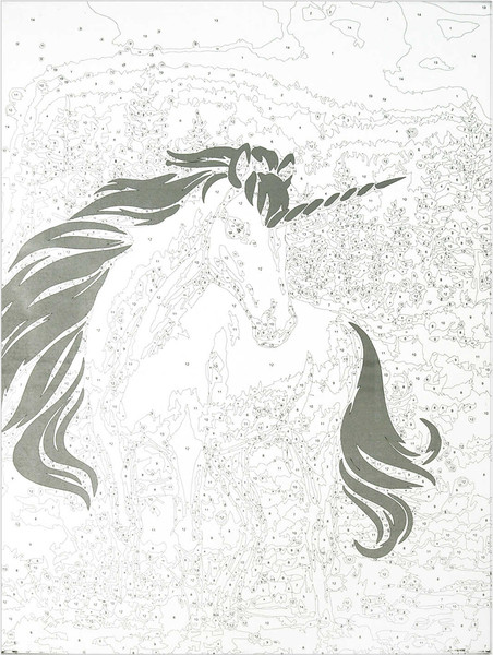 Изображение товара Картина по номерам Феникс+ Сказка о единороге / 67960