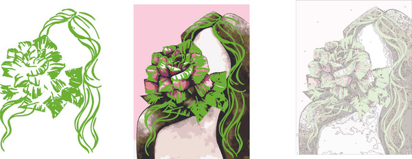 Изображение товара Картина по номерам Феникс+ Часть ее / 67964