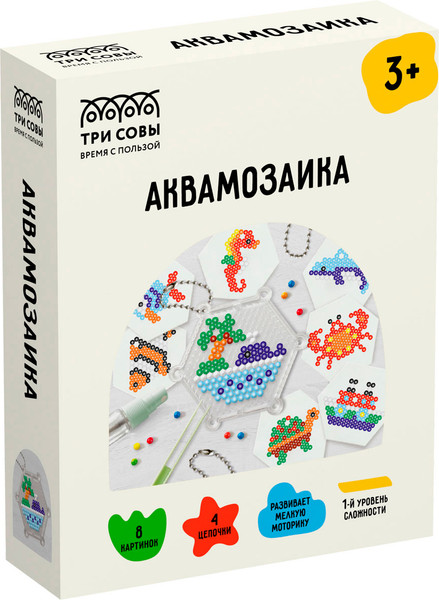 Изображение товара Развивающая игра Три совы Аквамозаика Морские истории / AQB_54291