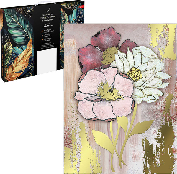 Изображение товара Картина по номерам Феникс+ Цветы / 67968