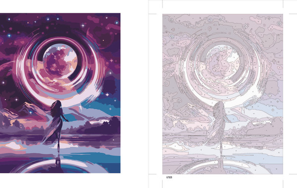 Изображение товара Картина по номерам Феникс+ Фантастический мир / 67928