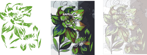 Изображение товара Картина по номерам Феникс+ Волшебный цветок / 67975