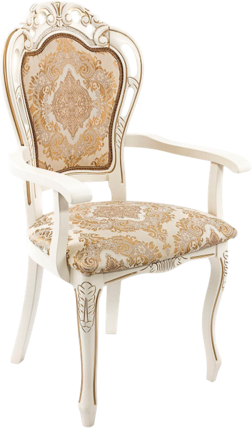 Изображение товара Стул Woodville Bronte (молочный/патина)