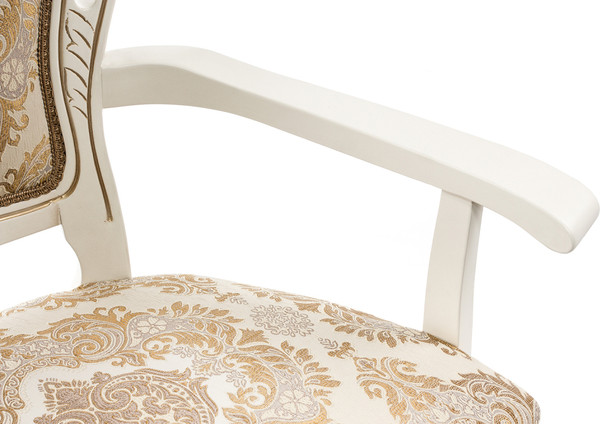 Изображение товара Стул Woodville Bronte (молочный/патина)